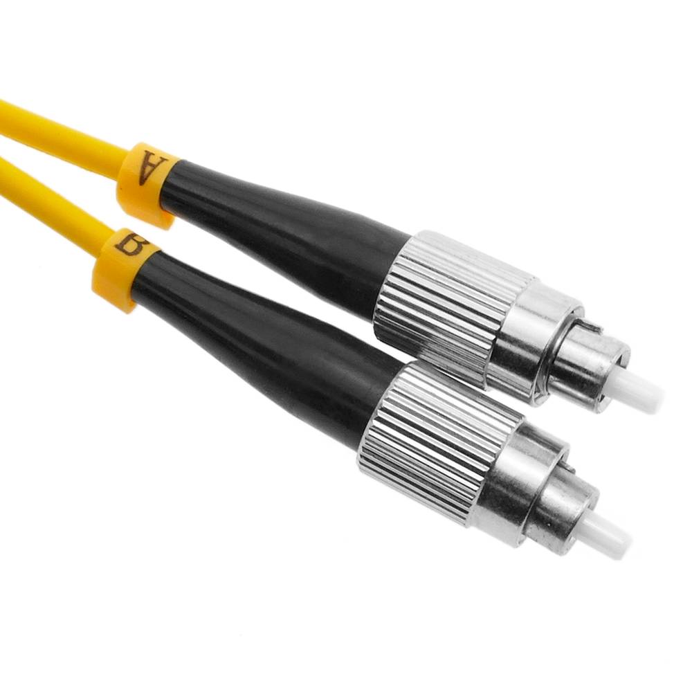 Cabo de Fibra Óptica ST/PC para monomodo duplex ST/APC 9/125 de 50 cm OS2