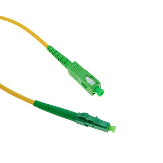 Cable de fibra óptica LC/APC a SC/APC monomodo simplex G657A2 9/125 de 10 m OS2