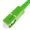Cable de fibra òptica SC/APC a SC/APC monomode simplex 9/125 de 30 m OS2 blanc