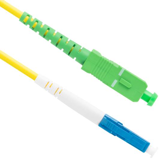 Lanberg Cable de fibra óptica LC/UPC-SC/APC monomodo simplex G657A1 LSZH amarillo 3m