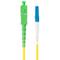 Lanberg Cable de fibra óptica LC/UPC-SC/APC monomodo simplex G657A1 LSZH amarillo 3m