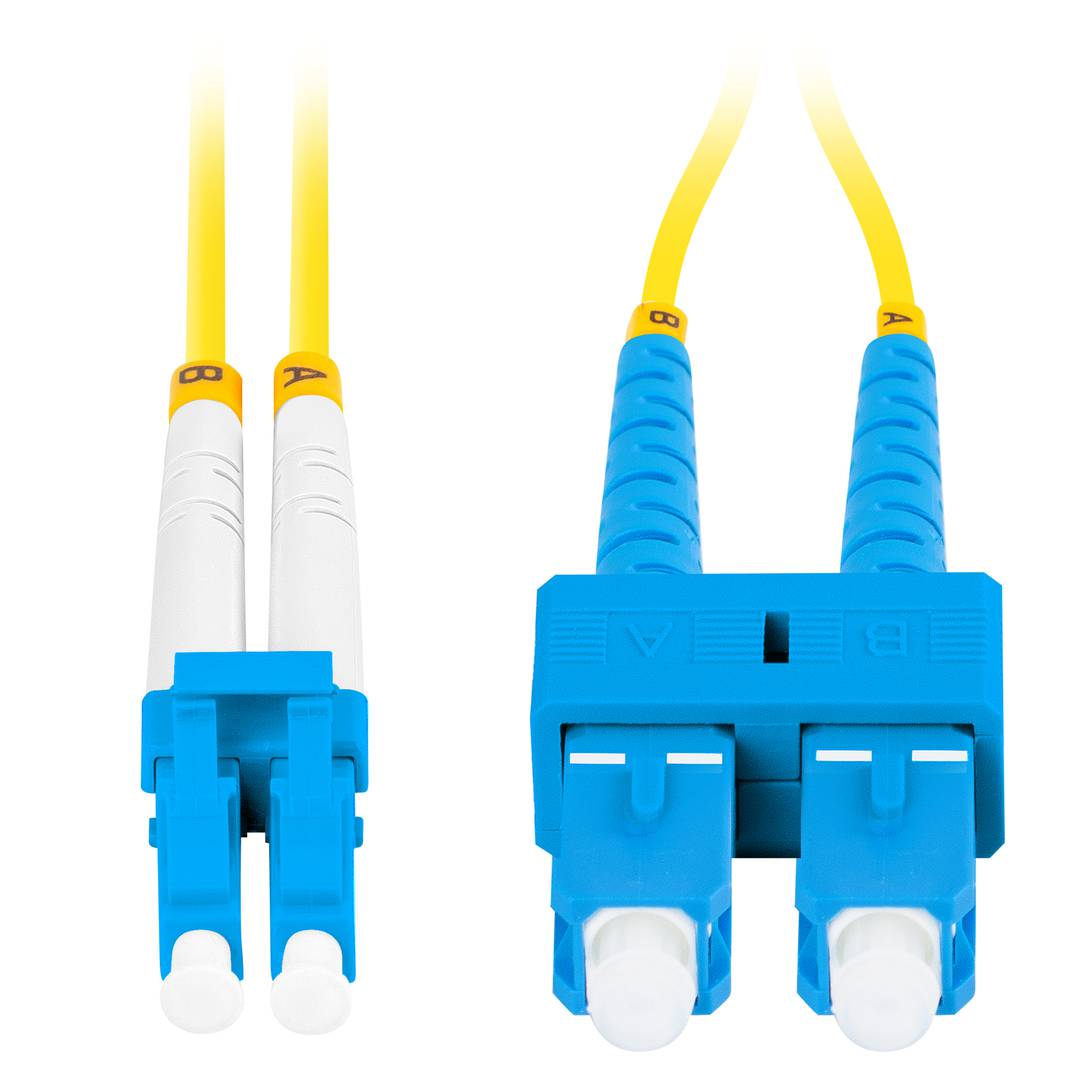Kabel światłowodowy Lanberg SC/UPC na LC/UPC SM Duplex G.657.A1 9/125 1m