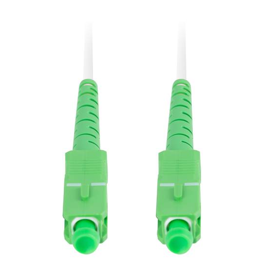 Lanberg Cable de fibra óptica SC/APC-SC/APC monomodo simplex G657A2 LSZH blanco 30m