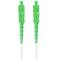 Lanberg Cable de fibra óptica SC/APC-SC/APC monomodo simplex G657A2 LSZH blanco 30m