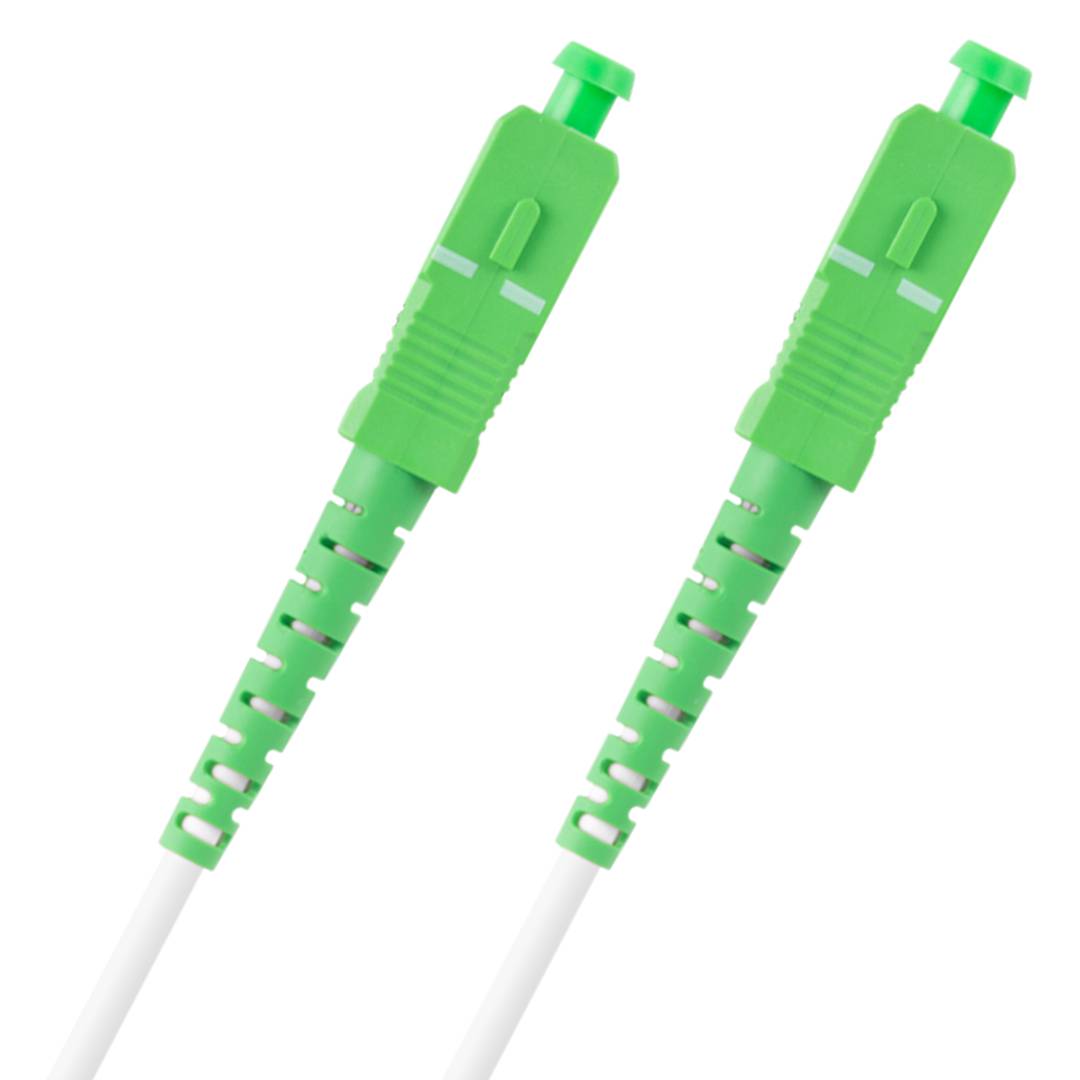 Lanberg Cable de fibra óptica SC/APC-SC/APC monomodo simplex G657A2 LSZH blanco 30m