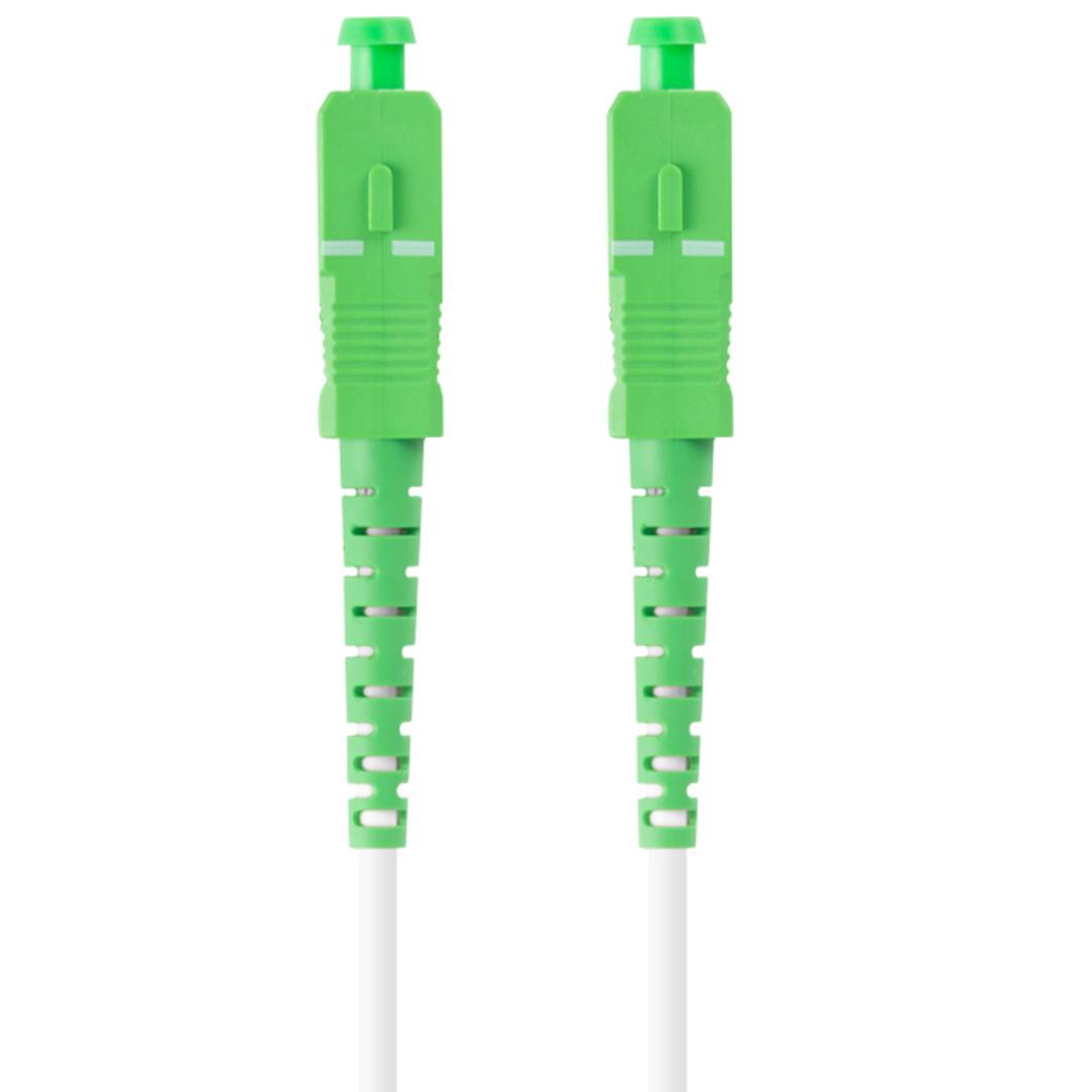 Lanberg Cable de fibra óptica SC/APC-SC/APC monomodo simplex G657A2 LSZH blanco 30m