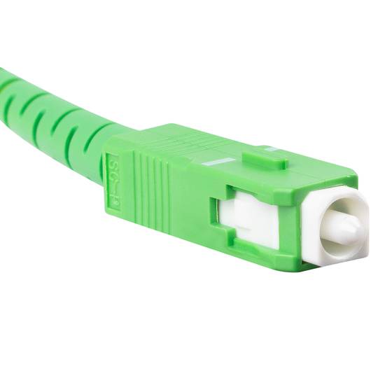 Lanberg Cable de fibra óptica SC/APC-SC/APC monomodo simplex G657A2 LSZH blanco 10m