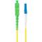 Lanberg Câble fibre optique LC/UPC-SC/APC monomode simplex G657A1 LSZH jaune 2m