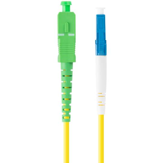 Lanberg Câble fibre optique LC/UPC-SC/APC monomode simplex G657A1 LSZH jaune 2m