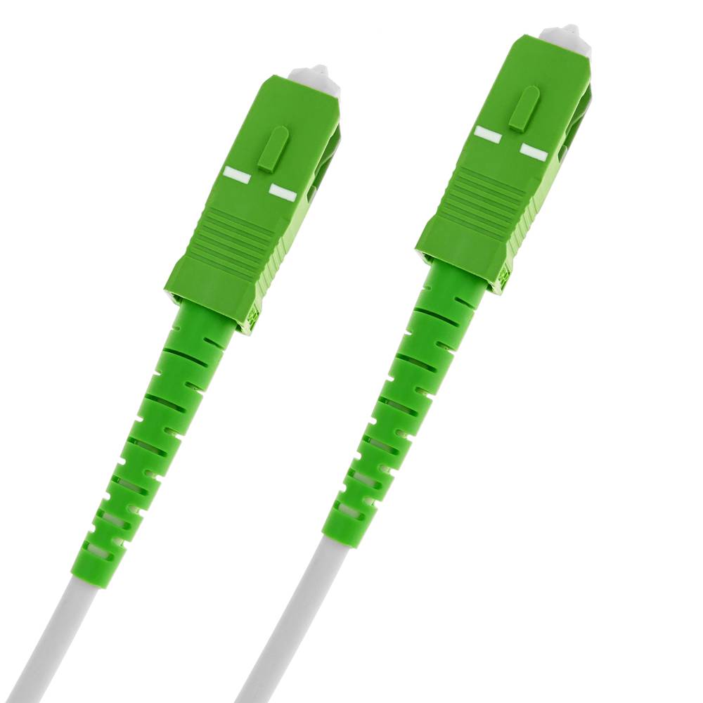 Cable de fibra òptica SC/APC a SC/APC monomode SMF SX OS2 simplex 9/125 blindat de 10 m