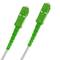 Cable de fibra òptica SC/APC a SC/APC monomode SMF SX OS2 simplex 9/125 blindat de 10 m