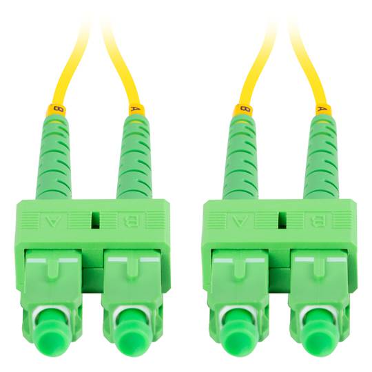Câble fibre optique Lanberg FO-SASA-SD11-0020-YE 2 m G.657.A1, avec connecteurs SC/APC aux deux extrémités