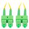 Câble fibre optique Lanberg FO-SASA-SD11-0020-YE 2 m G.657.A1, avec connecteurs SC/APC aux deux extrémités