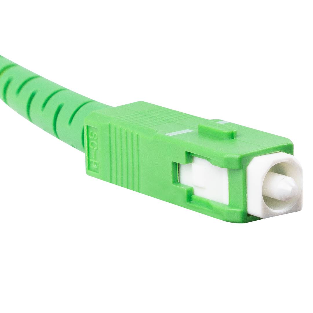 Cable de fibra óptica con conectores SC/APC G.657.B3 5 metros de Lanberg FO-SASA-SS31-0050-WH