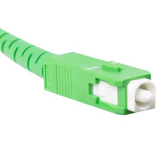 Cable de fibra óptica con conectores SC/APC G.657.B3 5 metros de Lanberg FO-SASA-SS31-0050-WH