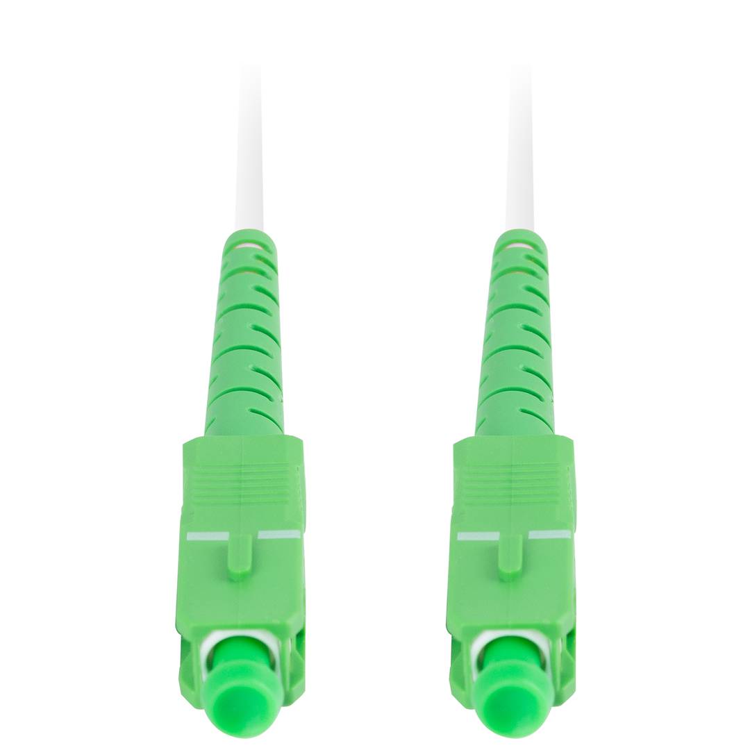 Cable de fibra óptica con conectores SC/APC G.657.B3 5 metros de Lanberg FO-SASA-SS31-0050-WH