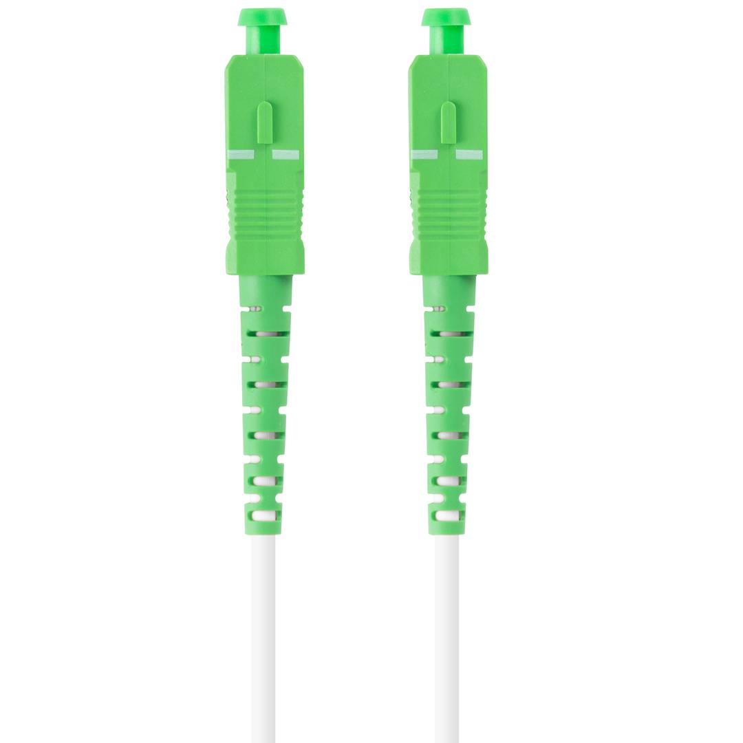 Cable de fibra óptica con conectores SC/APC G.657.B3 5 metros de Lanberg FO-SASA-SS31-0050-WH