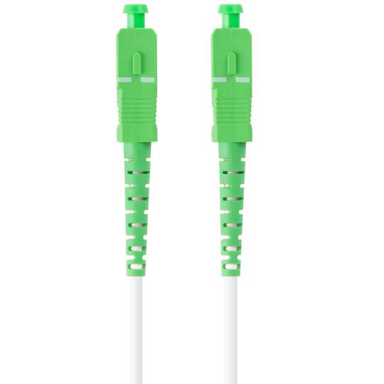Cable de fibra óptica con conectores SC/APC G.657.B3 5 metros de Lanberg FO-SASA-SS31-0050-WH