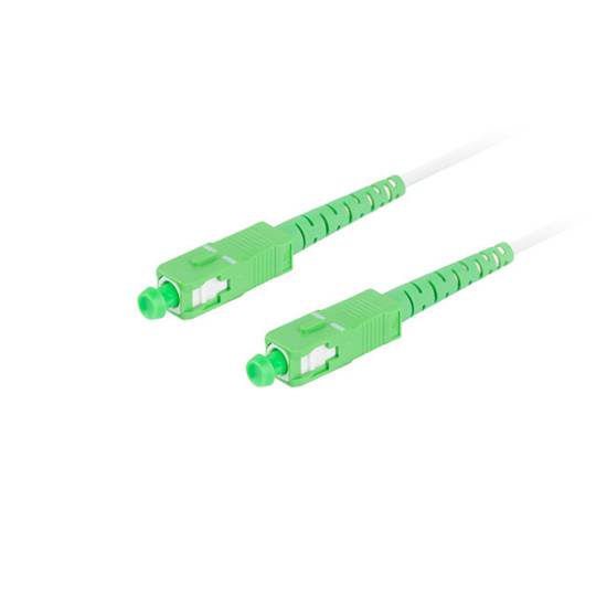 Cable de fibra òptica amb connectors SC/APC 20 metres blanc de Lanberg FO-SASA-SS31-0200-WH