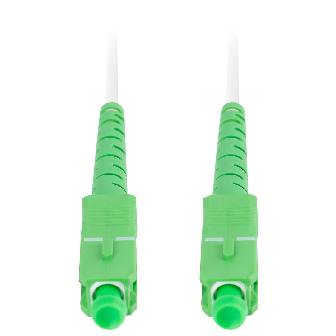 Cable de fibra óptica de Lanberg FO-SASA-SS21-0250-WH de 25 m G.657.A2, con conectores SC/APC a ambos extremos