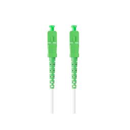 Cabo óptico com conectores SC/APC 35 metros branco da Lanberg FO-SASA-SS21-0350-WH