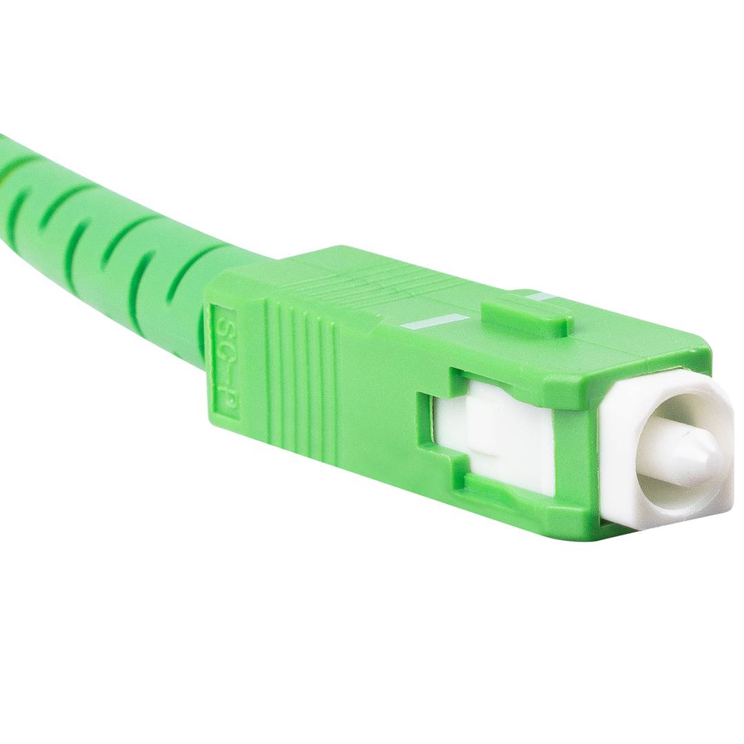 Kabel światłowodowy ze złączami SC/APC 50 metrów biały firmy Lanberg FO-SASA-SS21-0500-WH