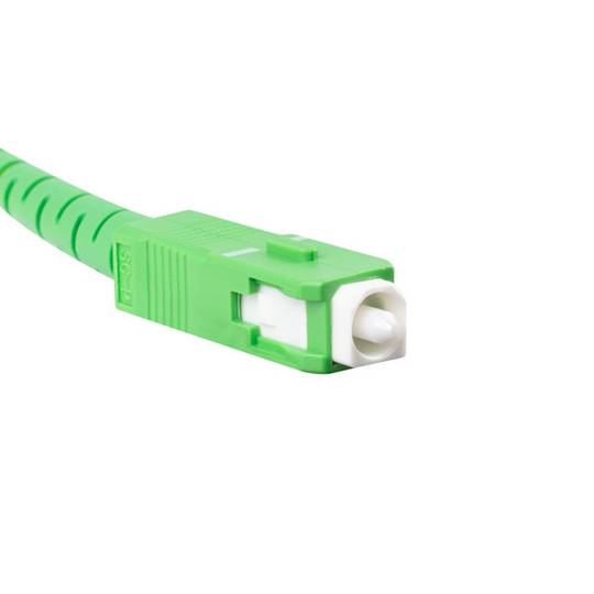 Kabel światłowodowy ze złączami SC/APC 50 metrów biały firmy Lanberg FO-SASA-SS21-0500-WH