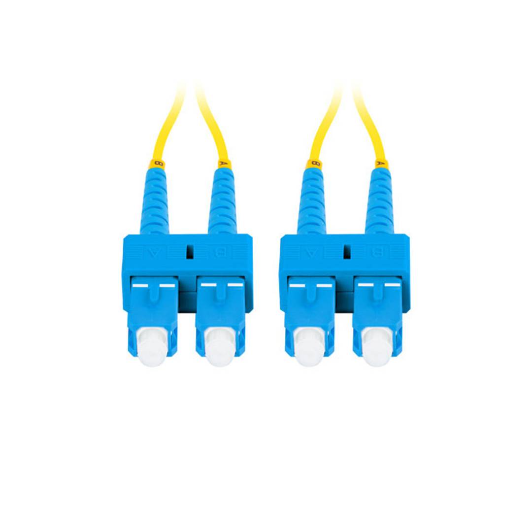 Cabo de fibra óptica SC/UPC e SC/UPC a 5 metros da Lanberg FO-SUSU-SD11-0050-YE