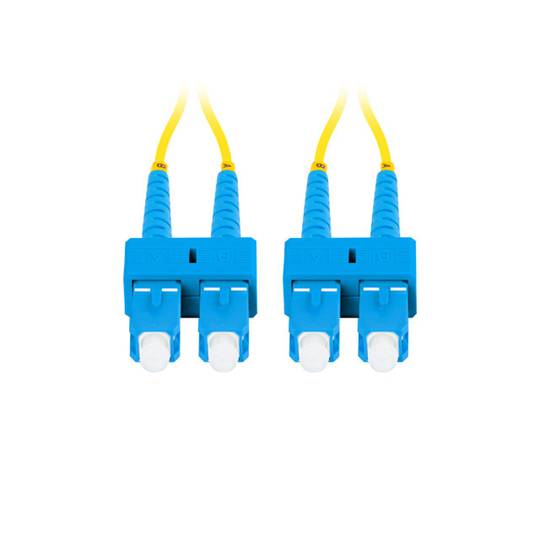 Cabo de fibra óptica SC/UPC e SC/UPC a 5 metros da Lanberg FO-SUSU-SD11-0050-YE