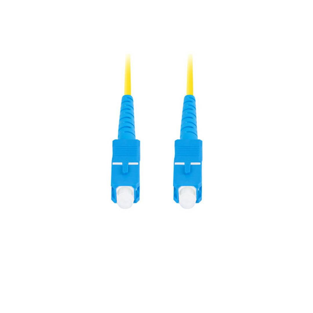 Lanberg Glasfaserkabel FO-SUSU-SS11-0100-YE 10 m G.657.A1 mit SC/UPC und SC/UPC Steckern