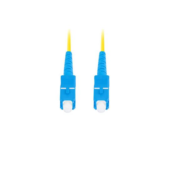 Lanberg Glasfaserkabel FO-SUSU-SS11-0100-YE 10 m G.657.A1 mit SC/UPC und SC/UPC Steckern