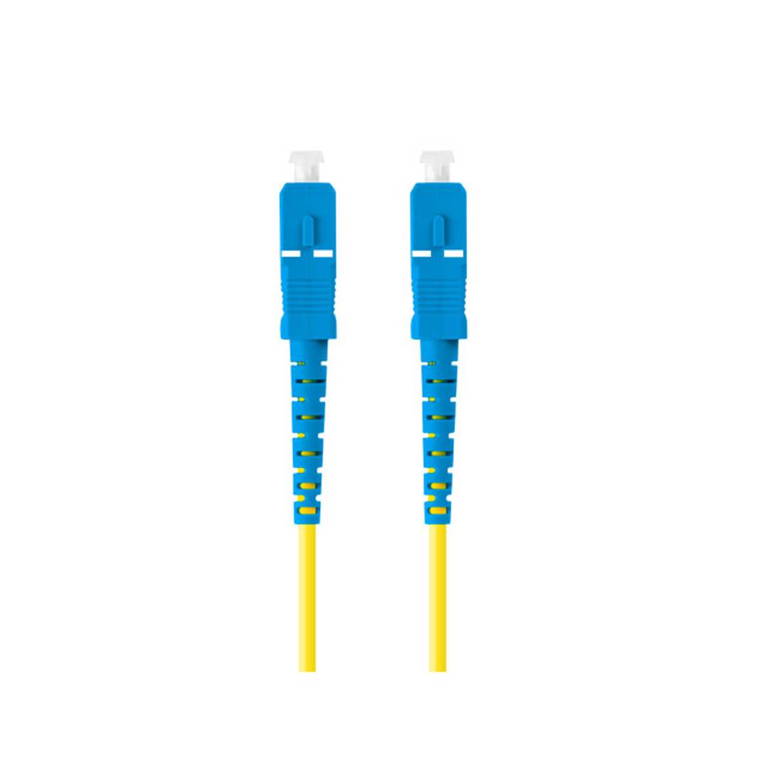 Lanberg Glasfaserkabel FO-SUSU-SS11-0100-YE 10 m G.657.A1 mit SC/UPC und SC/UPC Steckern