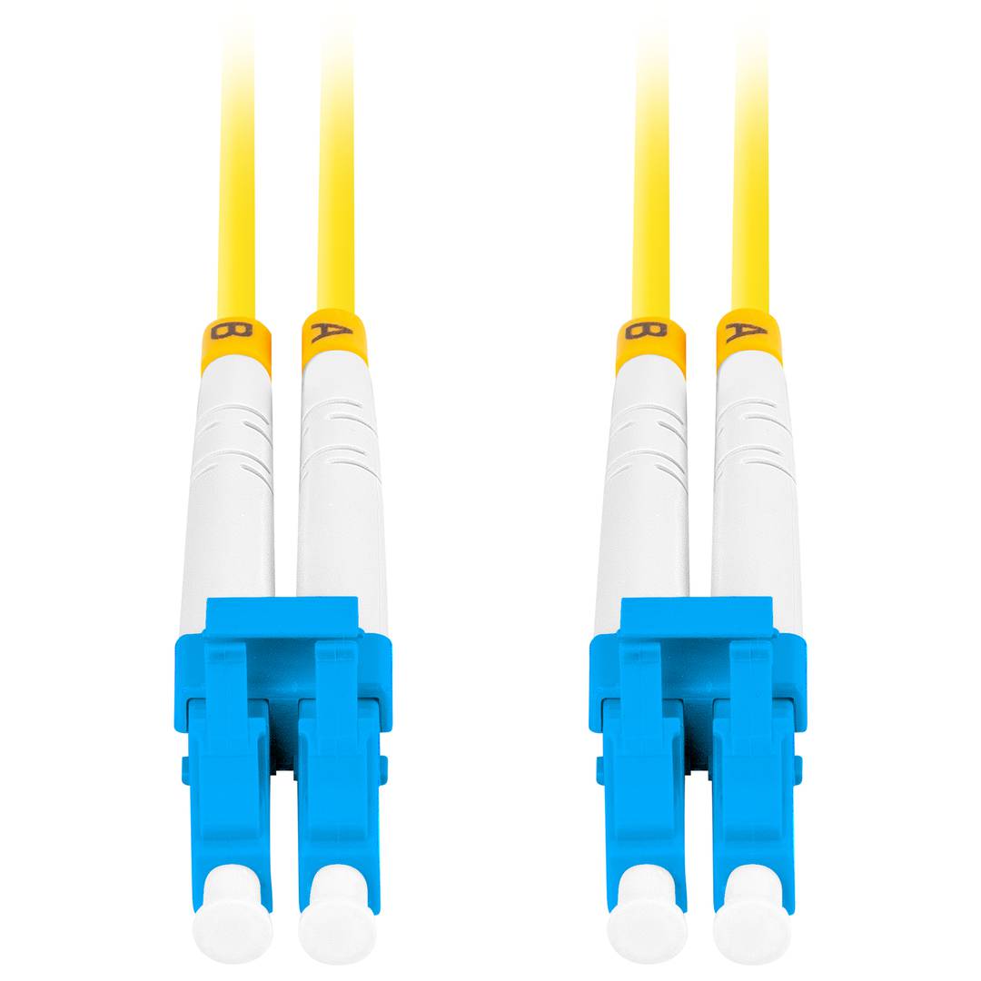Câble fibre optique Lanberg FO-LULU-SD11-0020-YE 2 m G.657.A1, avec connecteurs LC/UPC aux deux extrémités