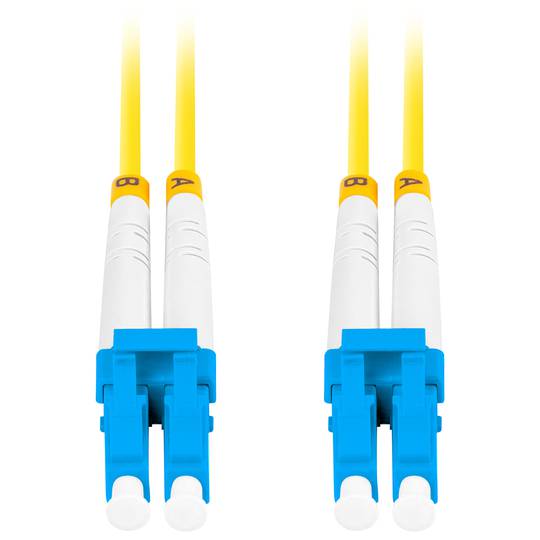 Câble fibre optique Lanberg FO-LULU-SD11-0020-YE 2 m G.657.A1, avec connecteurs LC/UPC aux deux extrémités