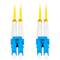 Câble fibre optique Lanberg FO-LULU-SD11-0020-YE 2 m G.657.A1, avec connecteurs LC/UPC aux deux extrémités