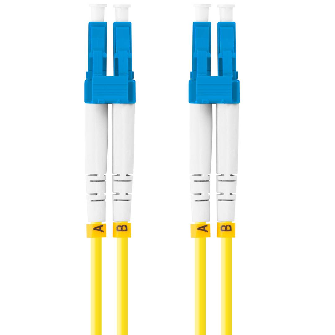 Câble fibre optique Lanberg FO-LULU-SD11-0020-YE 2 m G.657.A1, avec connecteurs LC/UPC aux deux extrémités