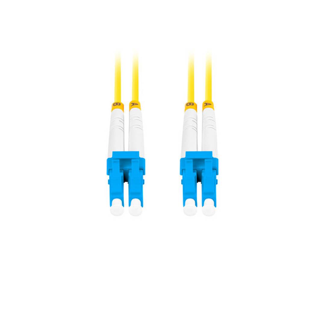 Cable de fibra òptica de Lanberg FO-LULU-SD11-0030-YE de 3 m G.657.A1 amb connectors LC/UPC a LC/UPC
