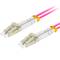 Cable de fibra óptica de Lanberg FO-LULU-MD41-0020-VT de 2 m con conectores LC/UPC y OM4