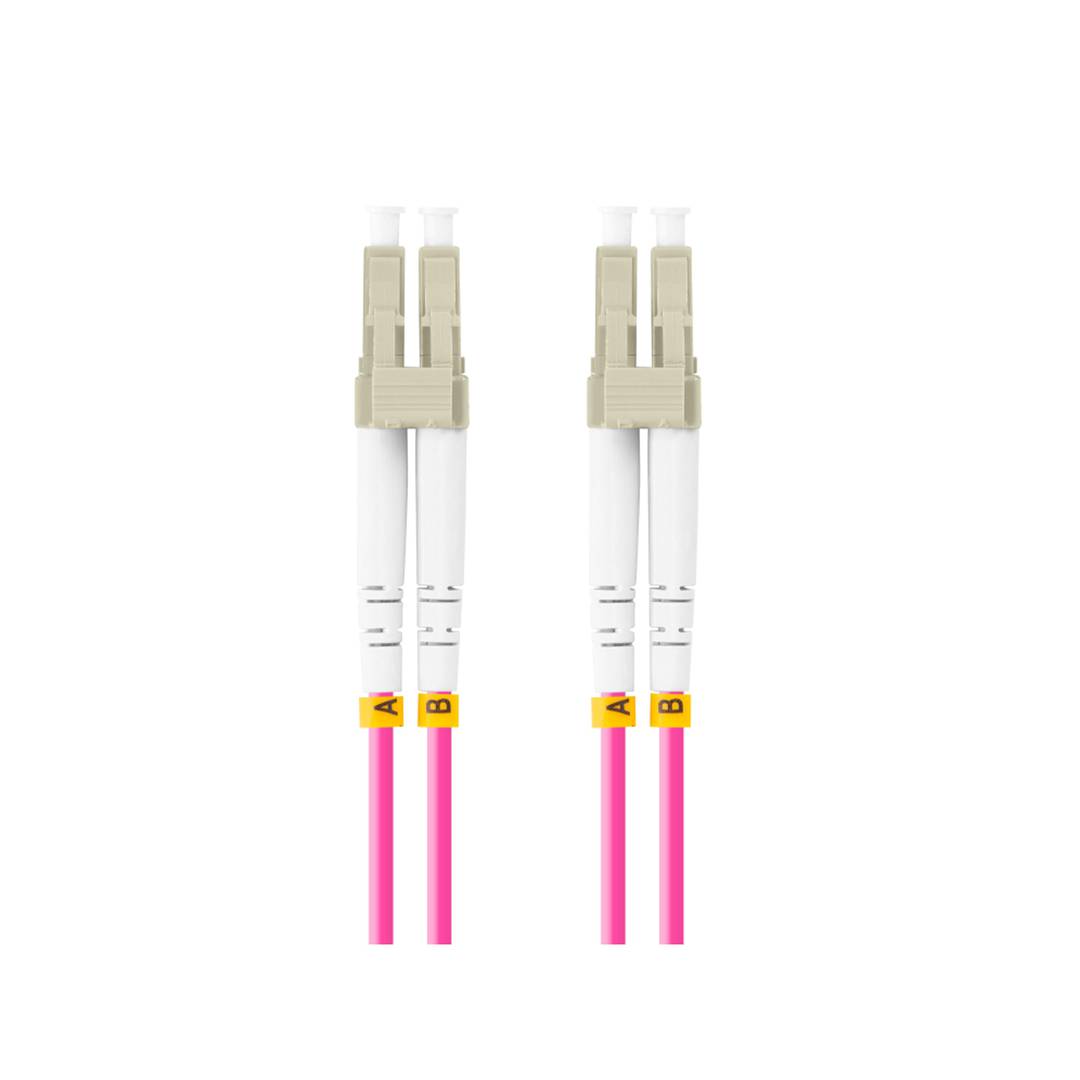 Lanberg fiber optic cable FO-LULU-MD41-0100-VT 10 m with LC/UPC and OM4 connectors
