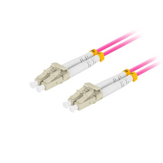 Lanberg fiber optic cable FO-LULU-MD41-0100-VT 10 m with LC/UPC and OM4 connectors