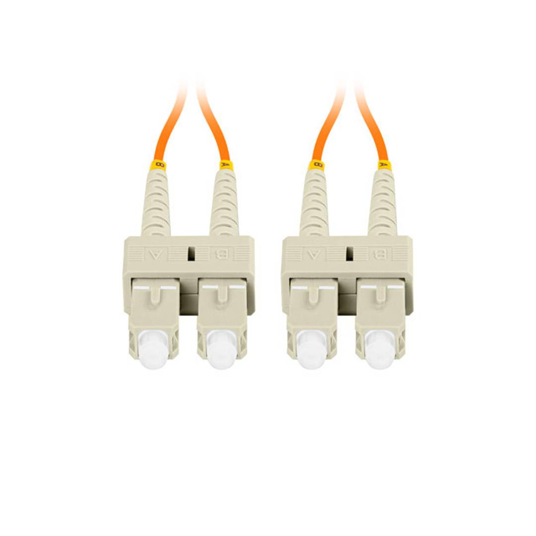 Cable de fibra òptica SC/UPC a SC/UPC 5 metres de Lanberg FO-SUSU-MD21-0050-OG