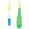 Lanberg Glasfaserkabel FO-LUSA-SS11-0050-YE 5 m G.657.A1 mit LC/UPC- und SC/APC-Steckern