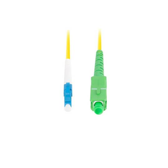 Lanberg Glasfaserkabel FO-LUSA-SS11-0050-YE 5 m G.657.A1 mit LC/UPC- und SC/APC-Steckern