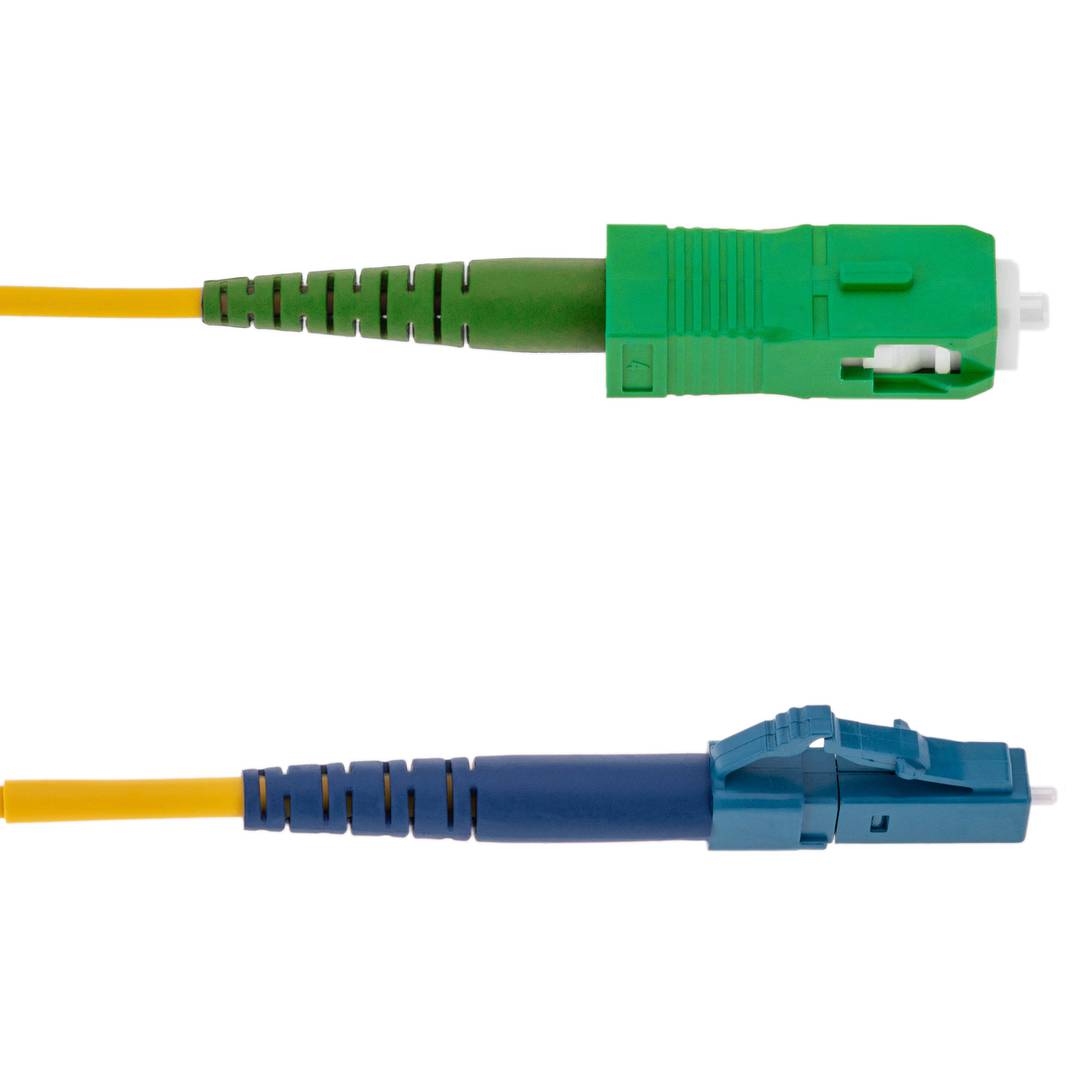 Cable de fibra óptica LC/PC a SC/APC 5m monomodo simplex 9/125