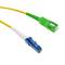 Cable de fibra óptica LC/PC a SC/APC monomode simplex 9/125 de 15 m OS2