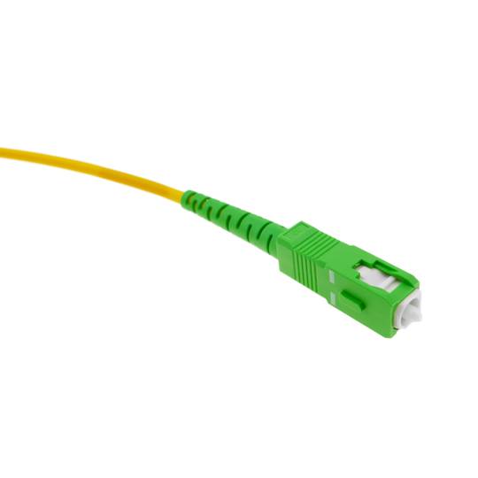 Cable de fibra óptica LC/PC a SC/APC monomode simplex 9/125 de 15 m OS2
