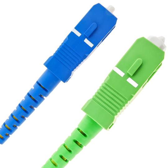 Fiber Optic Cable SC/PC auf SC/APC Simplex Singlemode 9/125 von 50 cm OS2