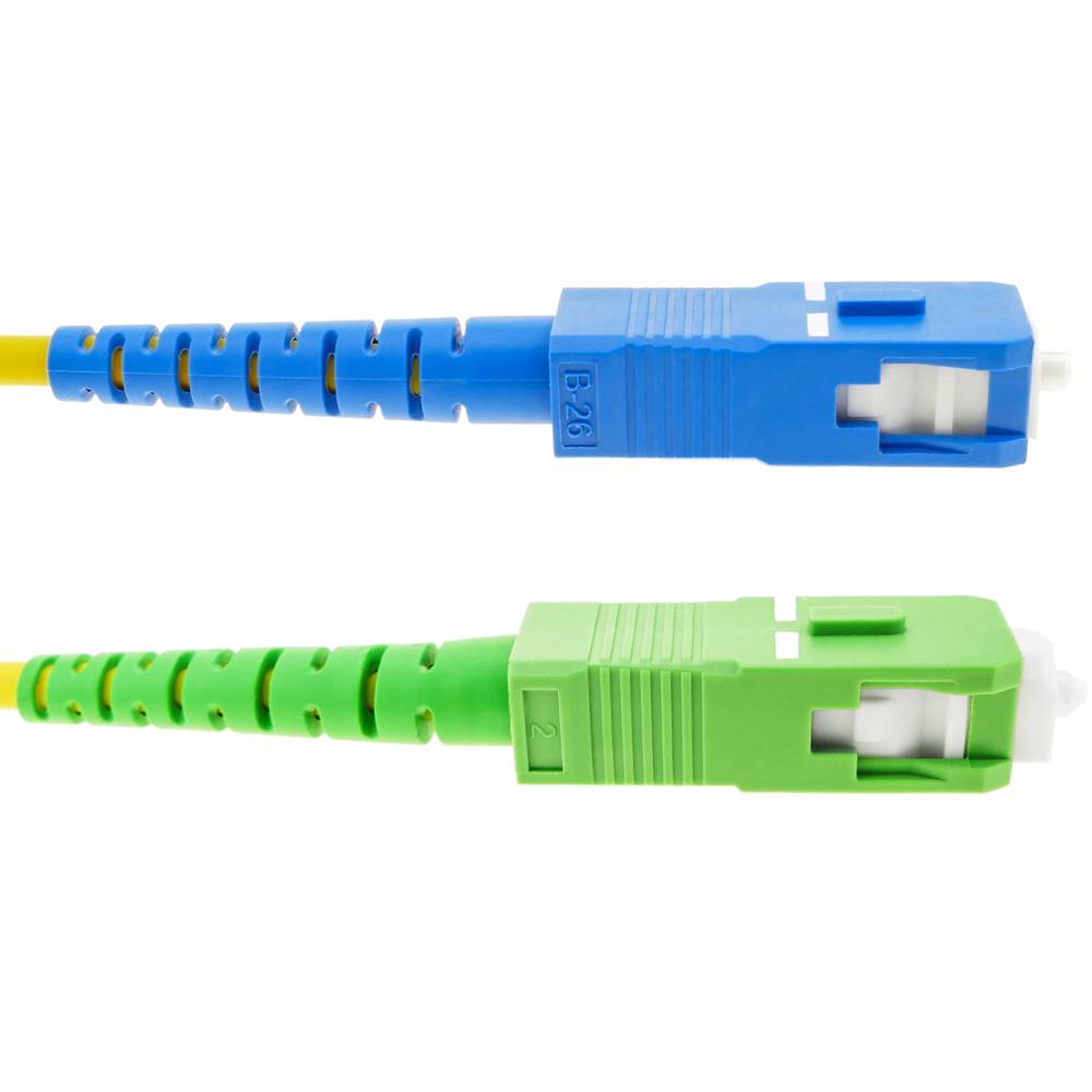 Cable fibra optica SC/APC simple netcord internet 5 metros - MEGATRONICA