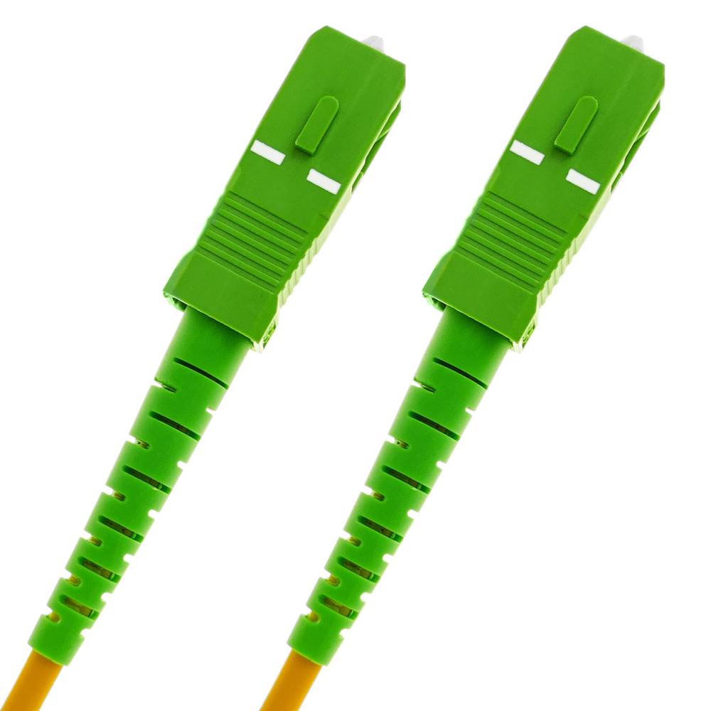 BeMatik - Cable de fibra óptica SC/APC a SC/APC monomodo simplex 9/125 de  25 m OS2 : : Informática