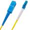 0,5 m OS2 LC/UPC para SC/UPC Singlemode Simplex 9/125 G652D Cabo de Fibra Óptica